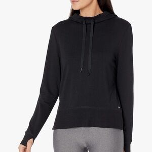 Women's hoodie Studio Long-Sleeve Convertible black size small - Workout hoodie